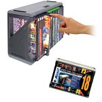 Allsop DVD/VHS Organizer - Shelf - black, silver - wall-mountable, table-top