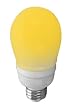 TCP 21314Y - 14 Watt Yellow A-Shape Compact Fluorescent Bug Light