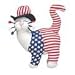WhimsiClay Yankee Doodle 14 Inch Plush Fancy Feline Kitty Cat by Amy Lacombe