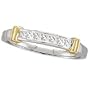 14kt. Two Tone, 1/4 ct. tw. Diamond Anniversary Ring (Size 7)