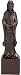 Unusual Birthday Gift Idea for Woman - Chinese Buddhist Kwan Yin Statues on Black Block Pedestal