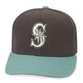 Seattle Mariners Cap - New Era 5950 Road Cap font color=#990000 Summer BLOW (Adjustable)
