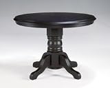 Home Styles Solid Wood Black Round Pedestal Dining Table 88-5178-30