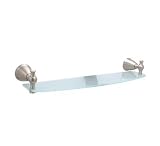 Huntington Wyndamere Satin Nickel Glass Shelf
