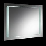 Hudson Reed Badezimmer Spiegel - Insight - Badezimmer Spiegel mit Rückenbeleuchtung - Antibeschlag Block - Bewegungsmelder Technologie