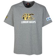 London Wasps Graphic Cotton Rugby T-Shirt Grey - size XL 46 London Wasps Graphic Cotton Rugby T-Shirt Grey - size XL 46
