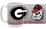 Georgia Bulldogs (Diamond Plate) 15oz Ceramic Mug