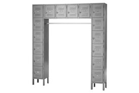 Paramount® 16 Person Locker 12 X 18 X 12 Assembled Gray