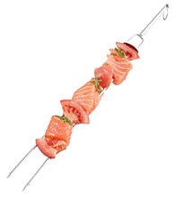 Double Kabob Skewers Set of 4