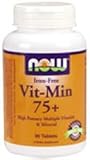 Vit-Min 75+ Iron Free ( 90 Tabs ) ( Multi-Vitamins ) NOW Foods