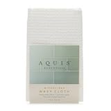 Aquis Essentials Microfiber Washcloth, Waffle White 1 ea