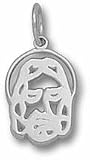 Pierced &acute; Jesus Face &acute; 1 / 2 &acute; Charm - Sterling Silver Jewelry - B0000DGM79