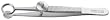 AYER Chalazion Forceps, 3-1/2" (8.9 cm), inside ring diameter 8.5 mm, solid blade 8 mm diameter