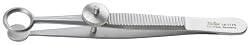 AYER Chalazion Forceps, 3-1/2" (8.9 cm), inside ring diameter 8.5 mm, solid blade 8 mm diameter
