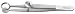 AYER Chalazion Forceps, 3-1/2" (8.9 cm), inside ring diameter 8.5 mm, solid blade 8 mm diameter