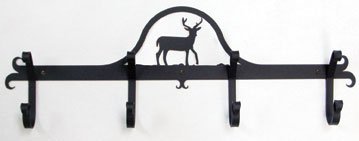 See Wall Mount Cabin Deer Coat Rack