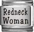 Clearly Charming Redneck Woman Italian Charm