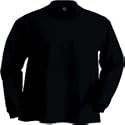 Fruit of the Loom - Lofteez Long Sleeve Mock Turtleneck, Black, XL