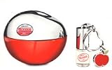 Red Delicious Giftset For Women by DKNY - Edp 50ml Spray With Edp 2ml Rollerball Keychain