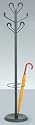 Coat and umbrella stand with 6 covered hooks