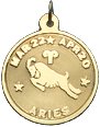 Aries, 14K Gold Charm