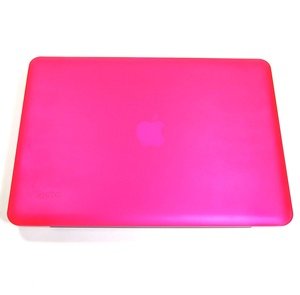 Cosmos Hot Pink foggy RUBBERIZED hard case cover for Macbook aluminum PRO 13.3
