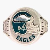 Philadelphia Eagles Fine Pewter Logo Ring by Siskiyou, Size 10