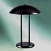 Catalina Lighting W4590 Two-pole incandescent dome lamp, 15 high, 13 diameter metal shade, matte black