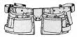 Work Apron Heavy Duty 12 Pocke