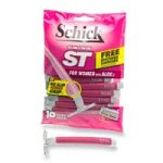 Schick ST Disposable Razors with Aloe for Women, 12-Count Packages (Pack of 3)
