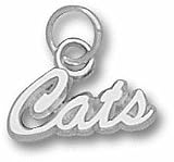 Arizona Wildcats Script "Cats" Charm - Sterling Silver Jewelry