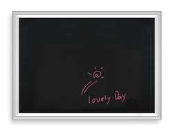 Dakota Designs 1NUK4 Dry-Erase Black Board, 24Hx18W In