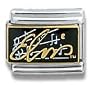 Elvis Presley Collection Elvis Autograph on Music Staff Italian Charm