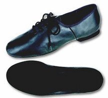 Adult's Black Full Sole Jazz Shoes