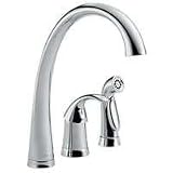 Pilar Single Handle Kitchen Faucet with Spray Finish: Chrome