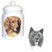 Akita Cookie Jar, Porcelain by Rosalinde (10' X 7')