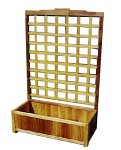 American Woods 1690  Cedar Planter Trellis