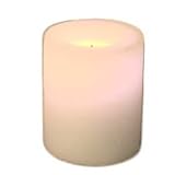 CANDLE B/O RND 3.875in WHITE