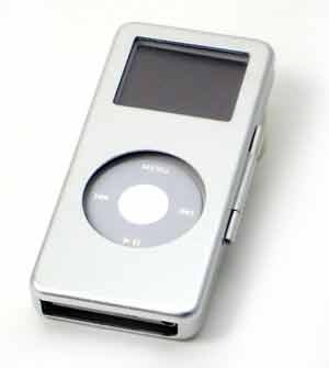 SILVER ALUMINUM METAL HARD CASE for the APPLE IPOD NANO 1st GENERATION 1GB, 2GB, 4GB