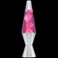 Pink and White Silver Base Lava Lamp