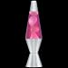 Pink and White Silver Base Lava Lamp