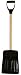Paris B-1 9-Inch Black Poly-Blade Car Snow Shovel