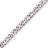 Sterling Silver Continuous Curb Chain - Length 24