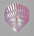 3 sets White SHELL Standard flights - Iridescent - Style 4