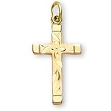 14K Gold Filled Cross and 18-inch Chain