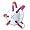 White/Scarlet
