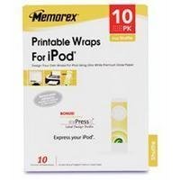 Memorex Printable iPod Shuffle Wraps (10-Pack)