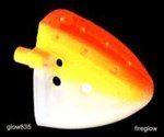 VK Bait Holder For Salmon and Trout: Glow Fl. Orange/Fl. Chart