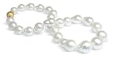 12 x 16mm baroque Australian south sea cultured pearl neckace 18