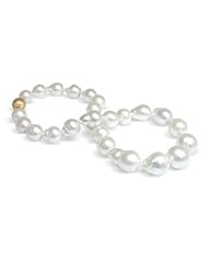 12 x 16mm baroque Australian south sea cultured pearl neckace 18"